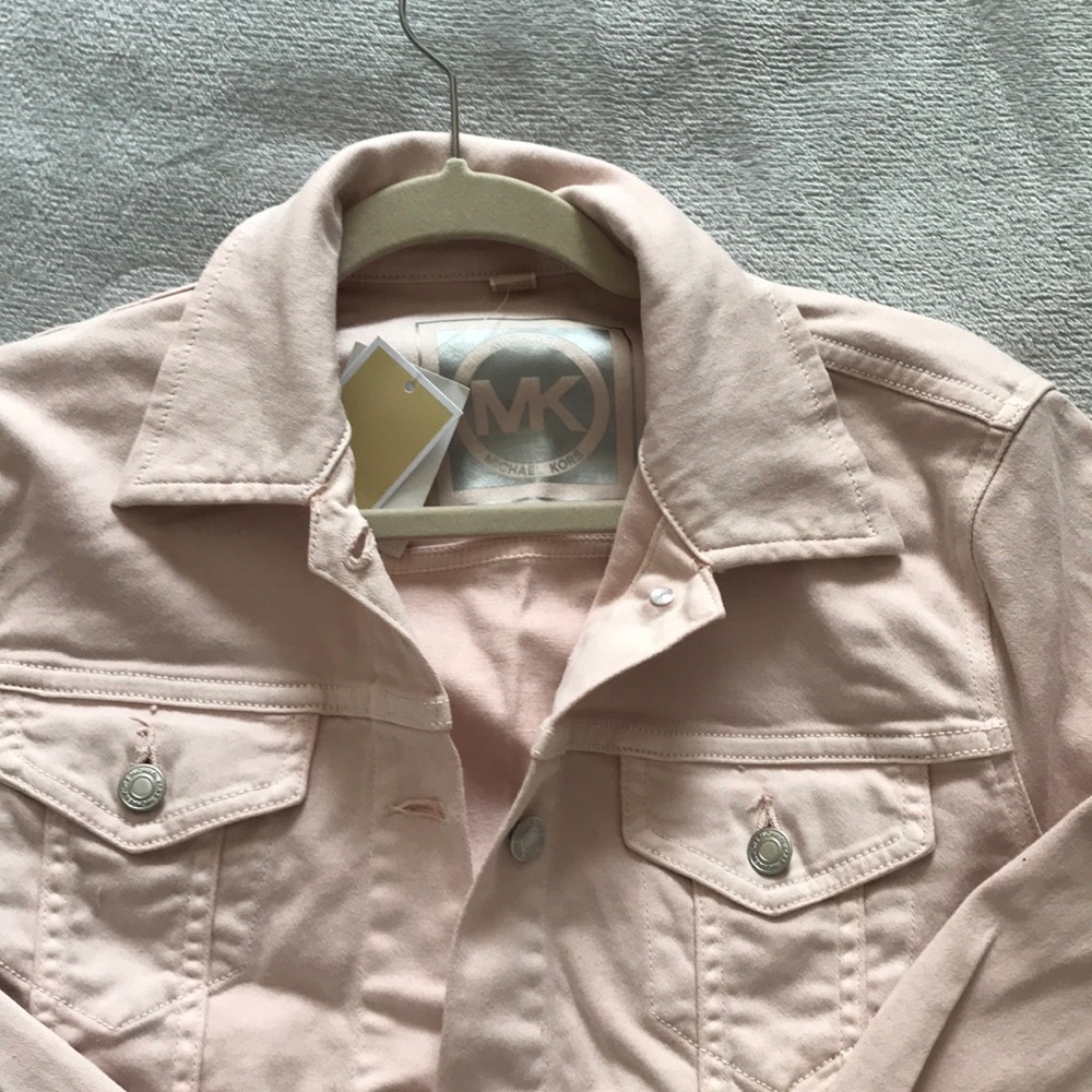 Michael Kors pink denim jacket